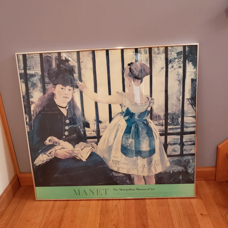 framed Manet print