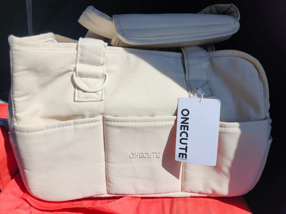 ONE CUTE Pet Carrier Bag - Beige thumbnail