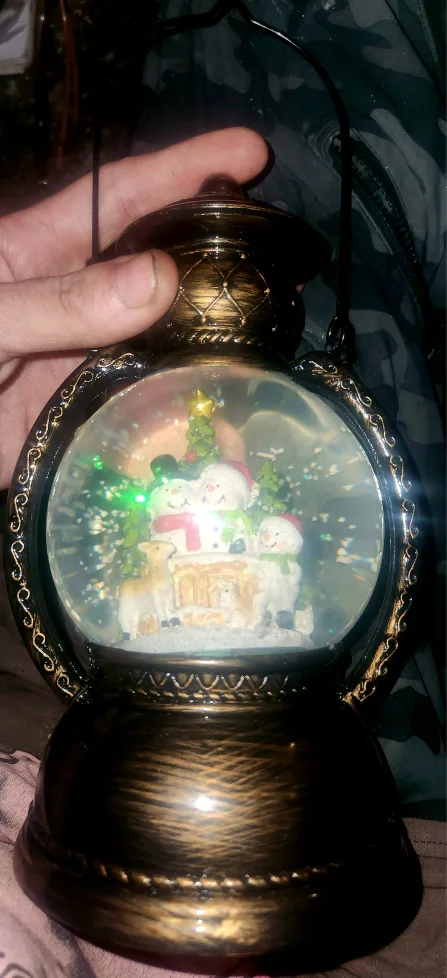 Snowman Snow Globe Lantern thumbnail