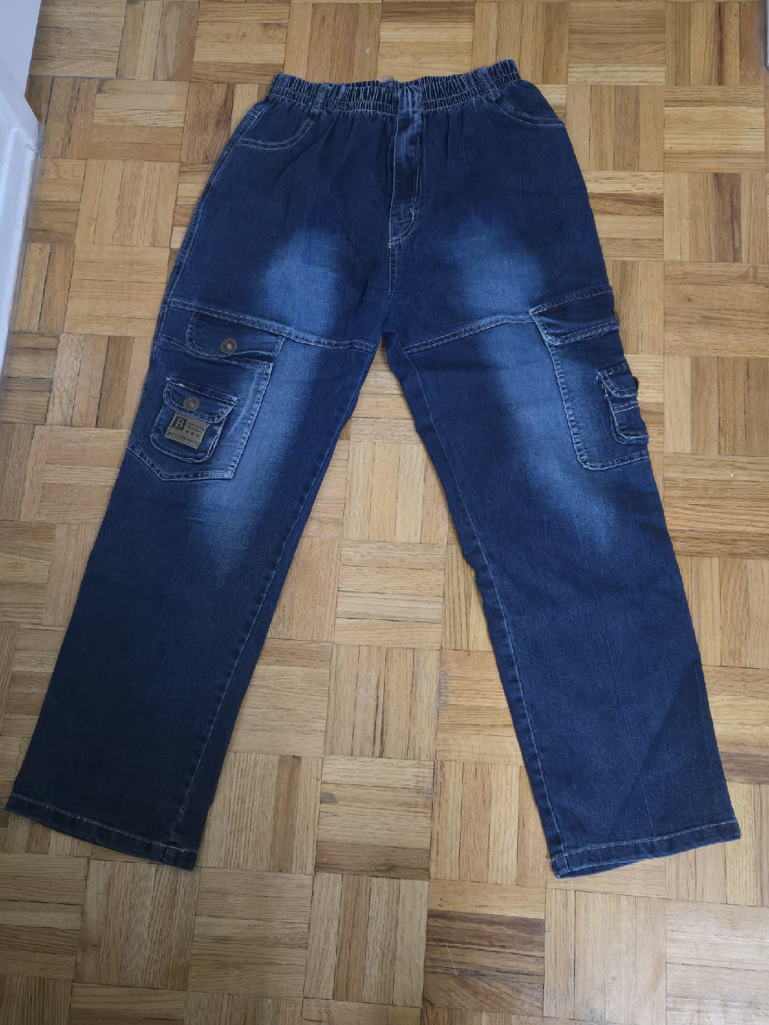 Best Xiu Xian Fashion Denim Cargo Pants