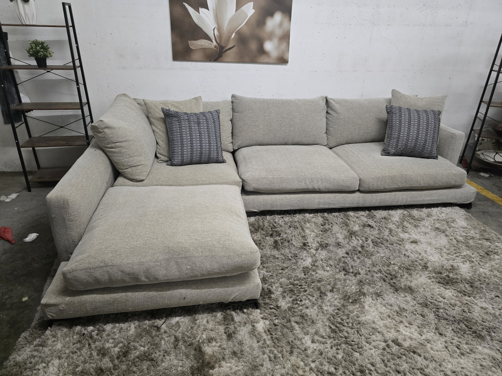 Camerich down filled sectional. cloud sofa couch. delivery