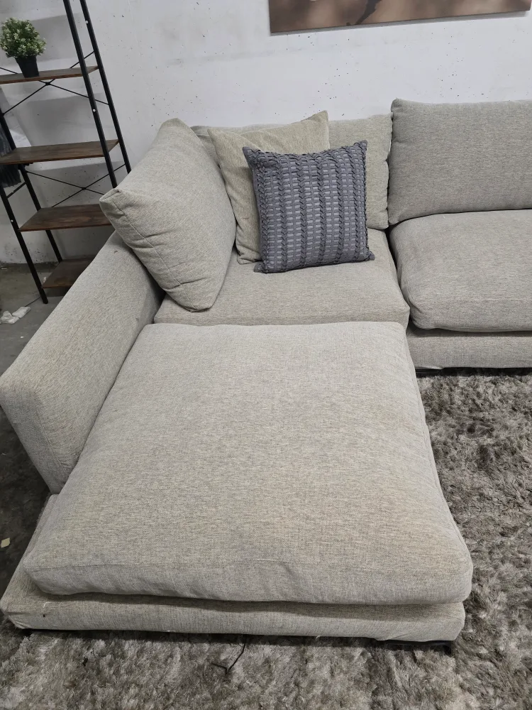 Camerich down filled sectional. cloud sofa couch. delivery image indicator(4)