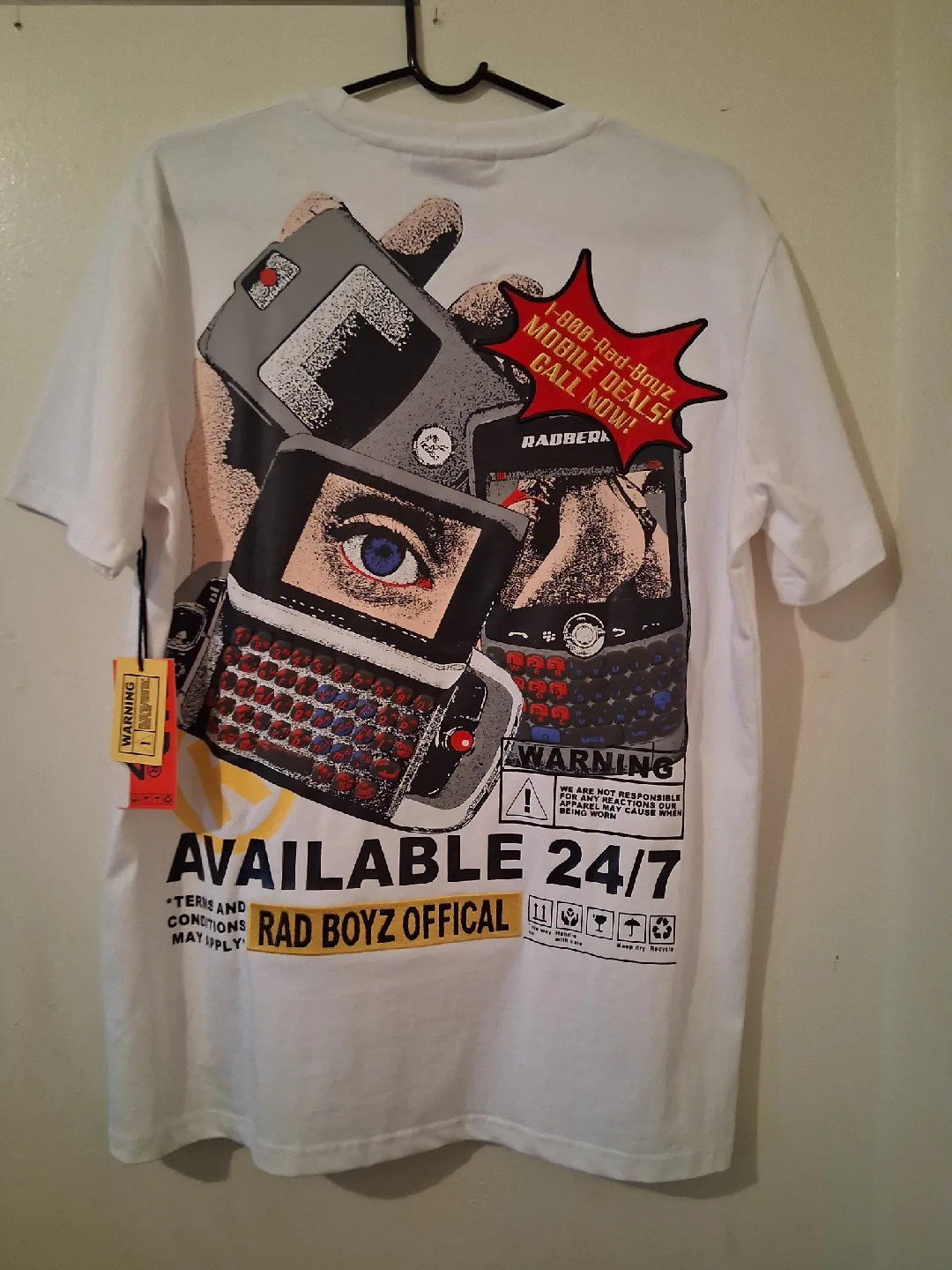 Rad Boyz Official White Graphic t-shirt Size Medium image indicator(2)
