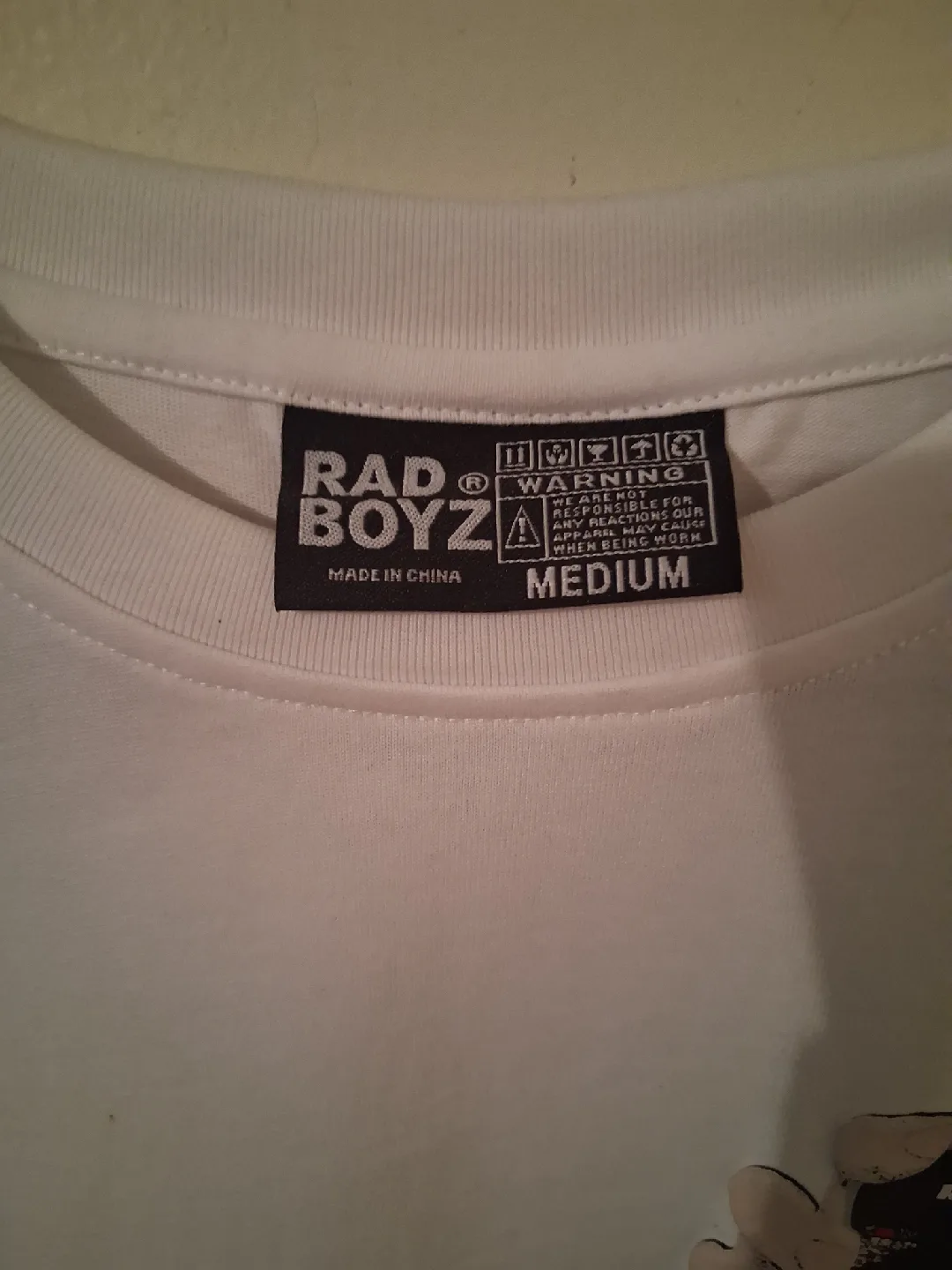 Rad Boyz Official White Graphic t-shirt Size Medium image indicator(3)