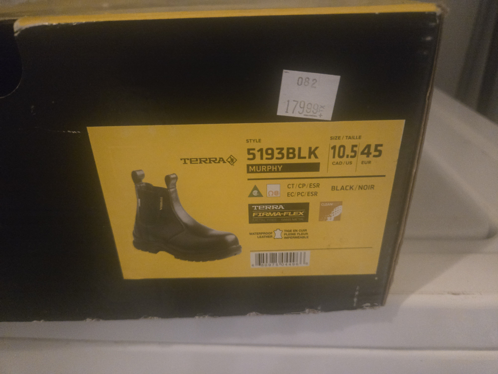 Terra Murphy 5193BLK Size 10.5 Work Boots - photo 2