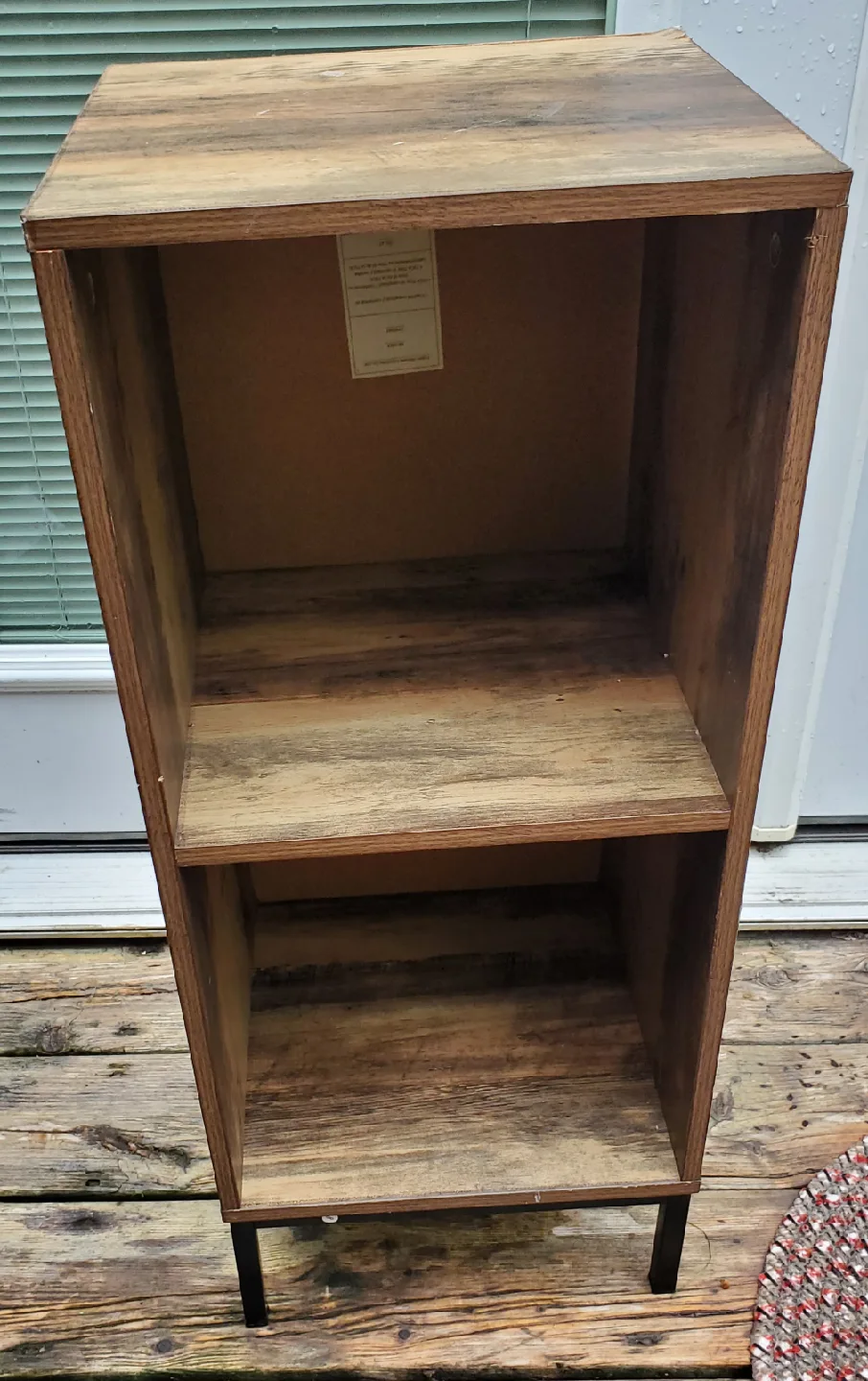 Wood Finish Shelf & Painted Accent Table and more image indicator(3)