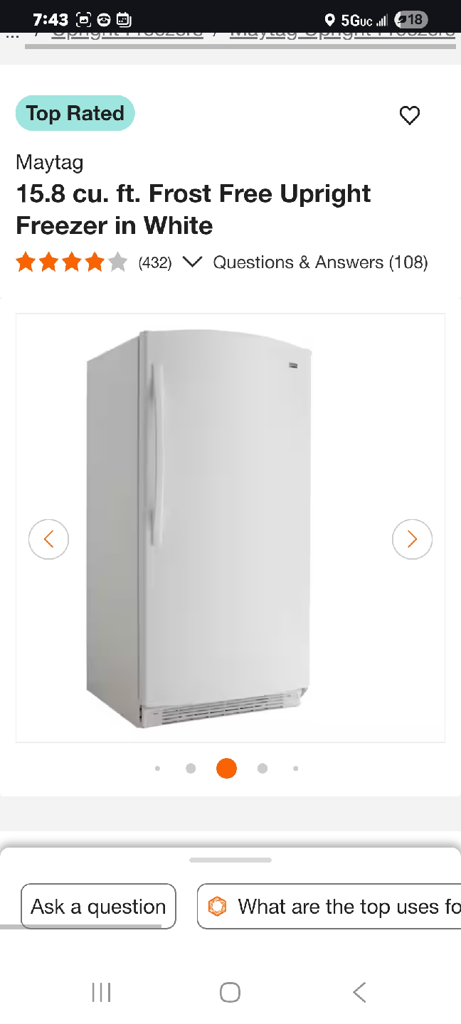 MAYTAG FREEZER EXCELLENT CONDITION AND VERY CLEAN - photo 4
