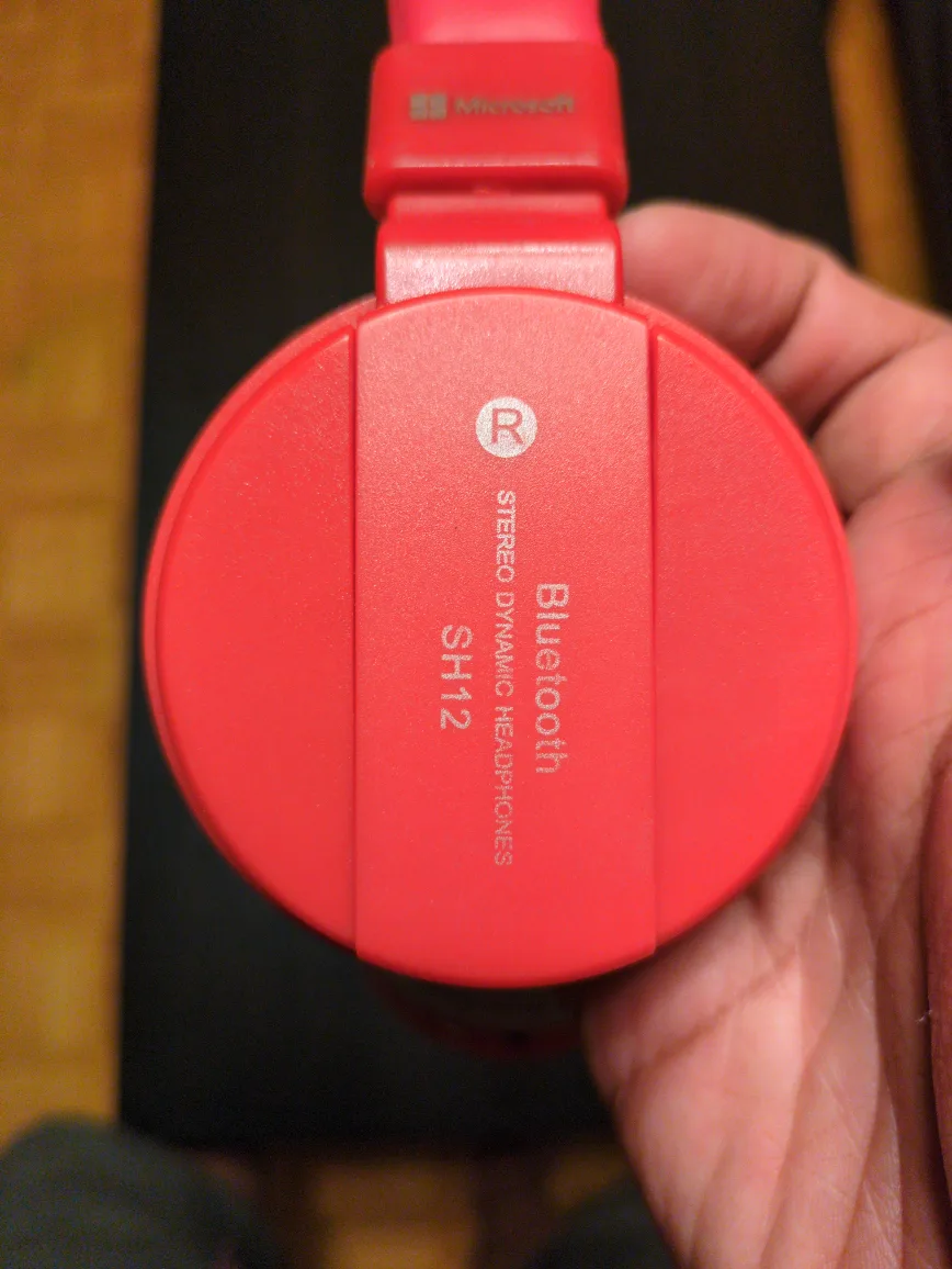 Microsoft SH12 Bluetooth Headphones - Red image indicator(4)