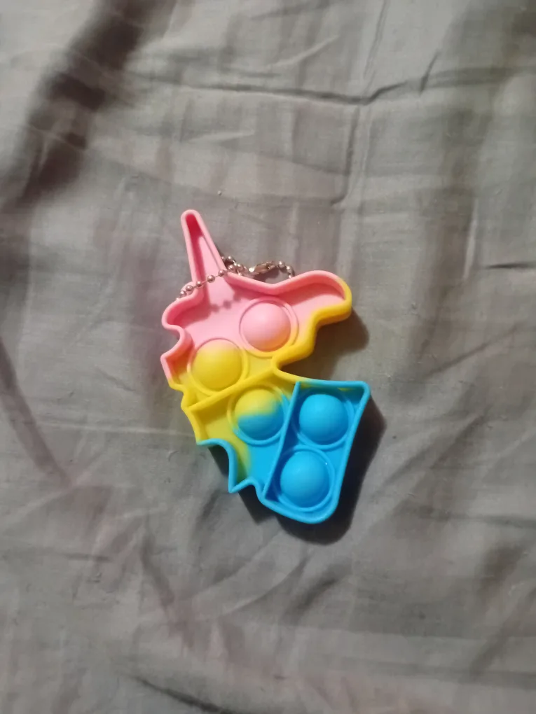 Unicorn Pop It Keychain thumbnail