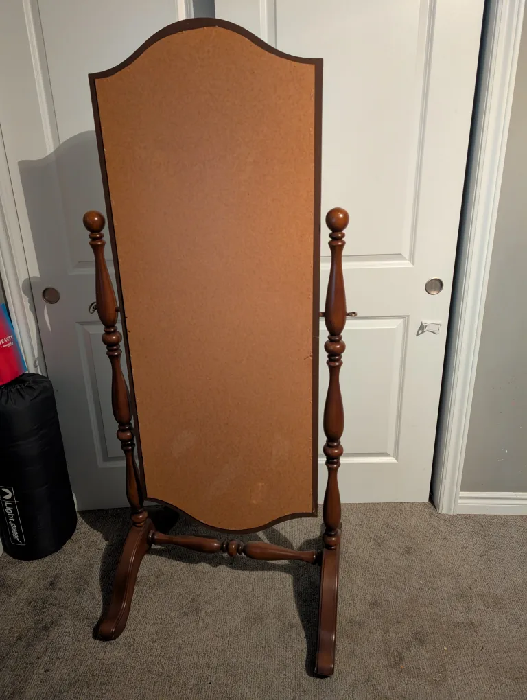 Vintage Wooden Cheval Mirror image indicator(5)