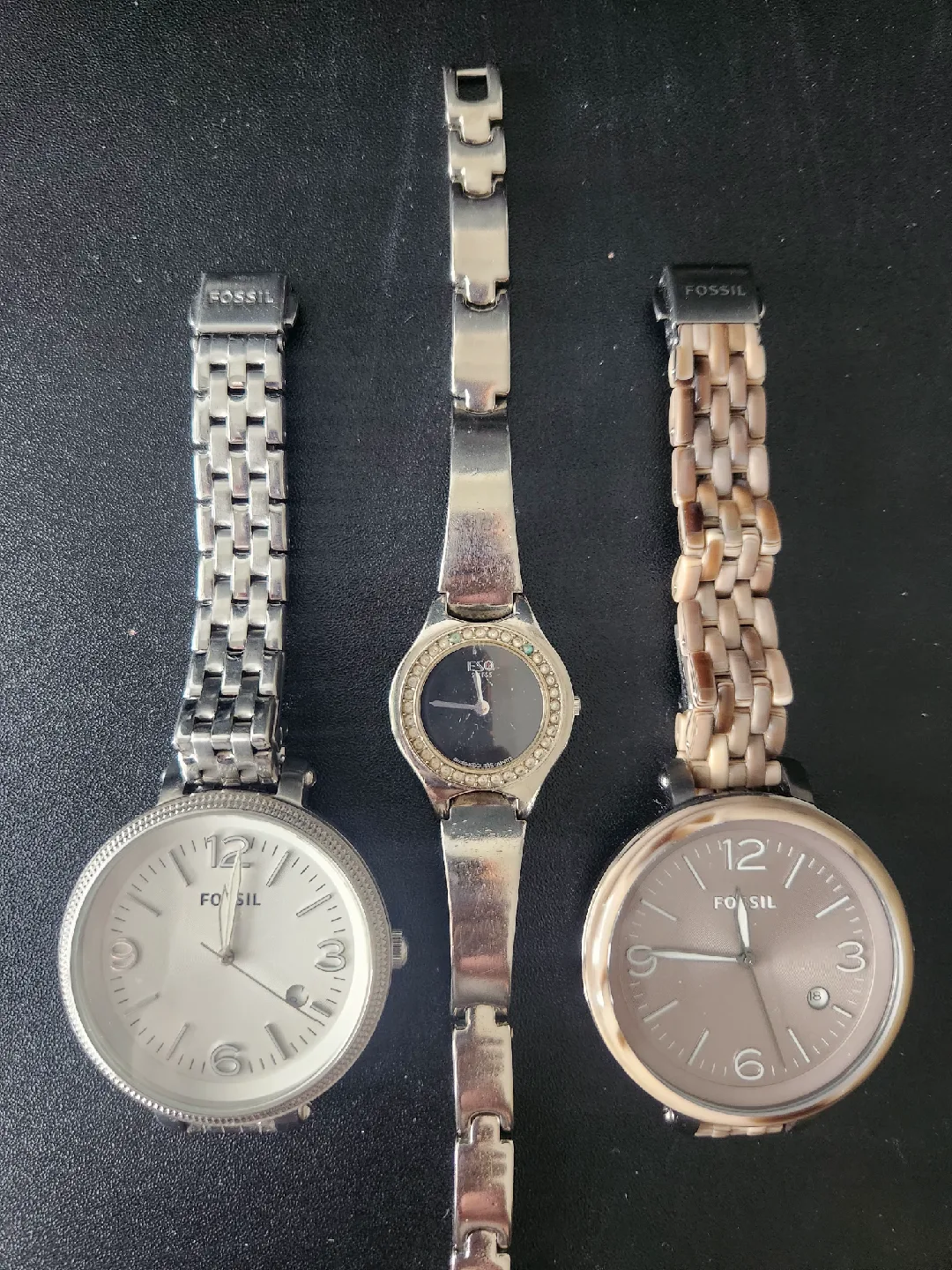 Women's Watches: 2 Fossil and 1 ESQ thumbnail