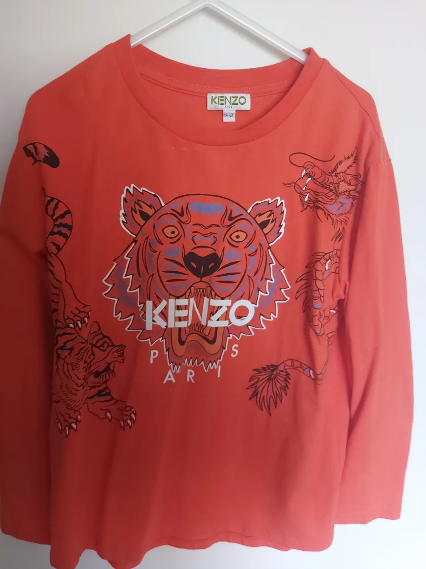 KENZO Kids Orange Long Sleeve Shirt Size 8 thumbnail