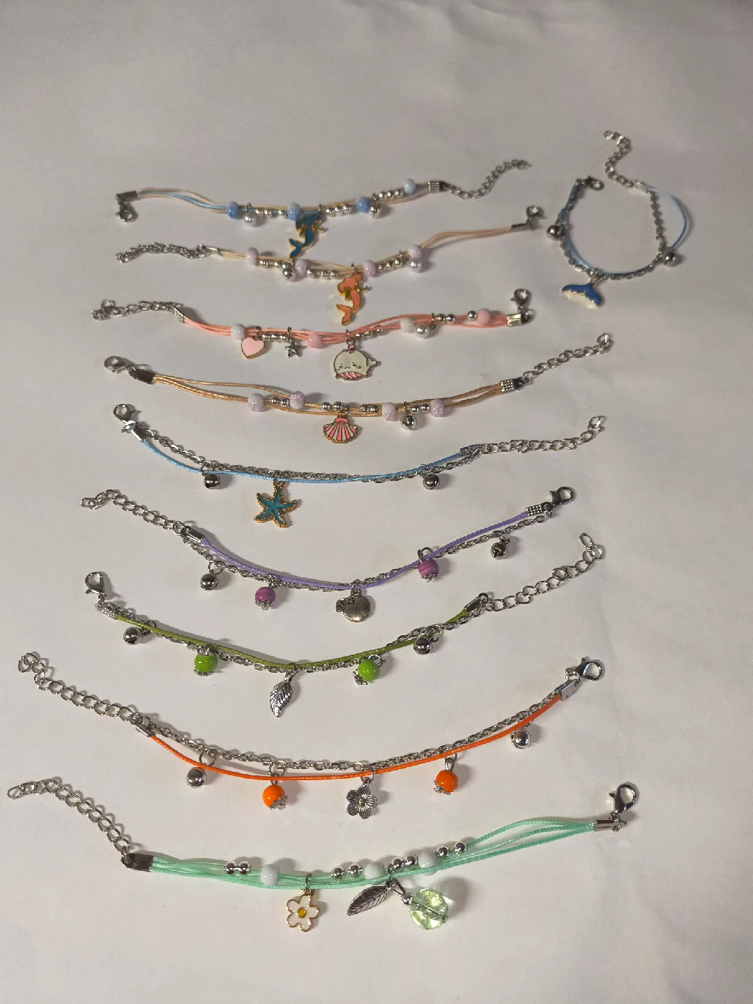 Handmade Beaded Charm Bracelets thumbnail