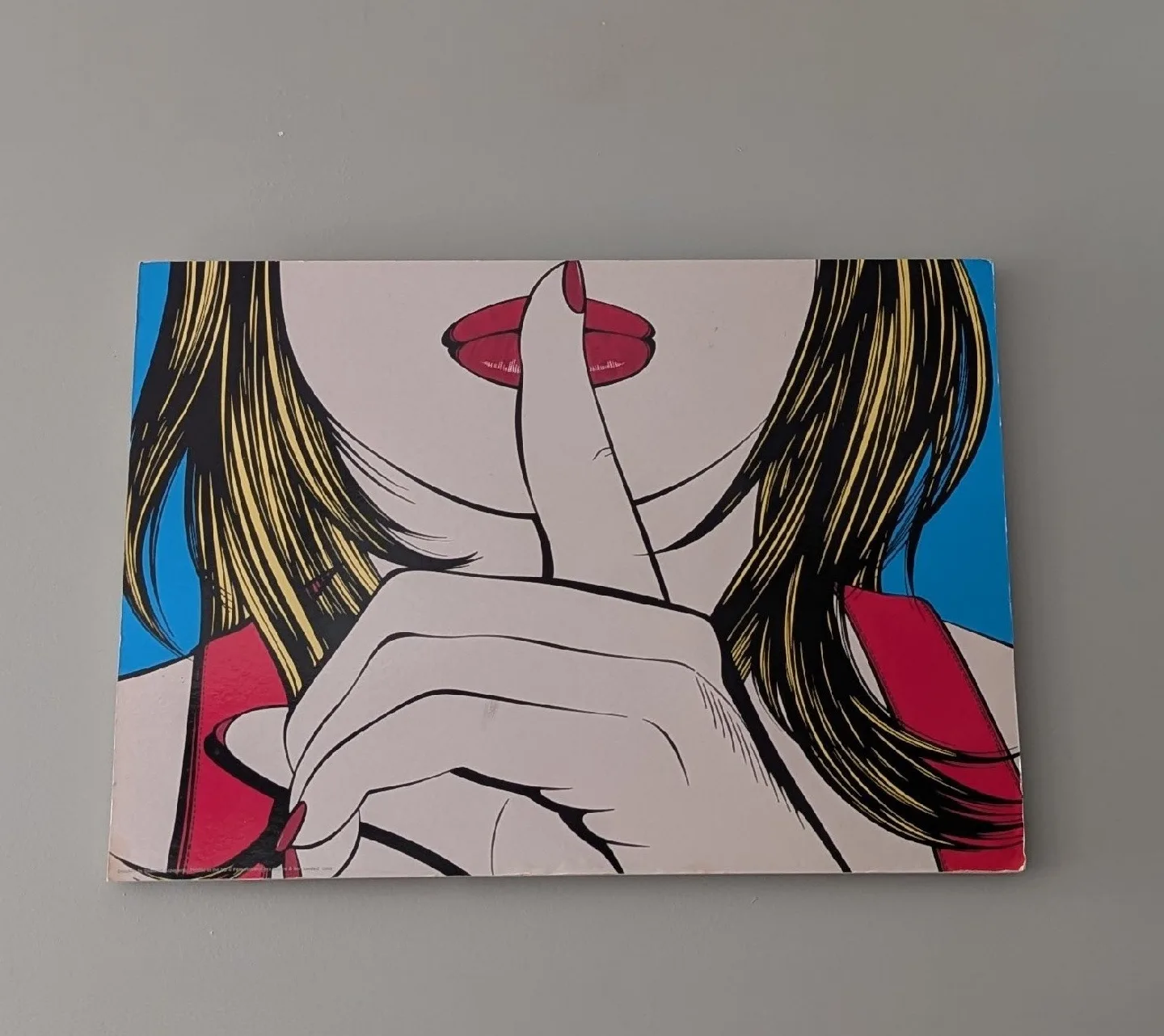 Pop Art 'Shhh' Wall Canvas image indicator(2)
