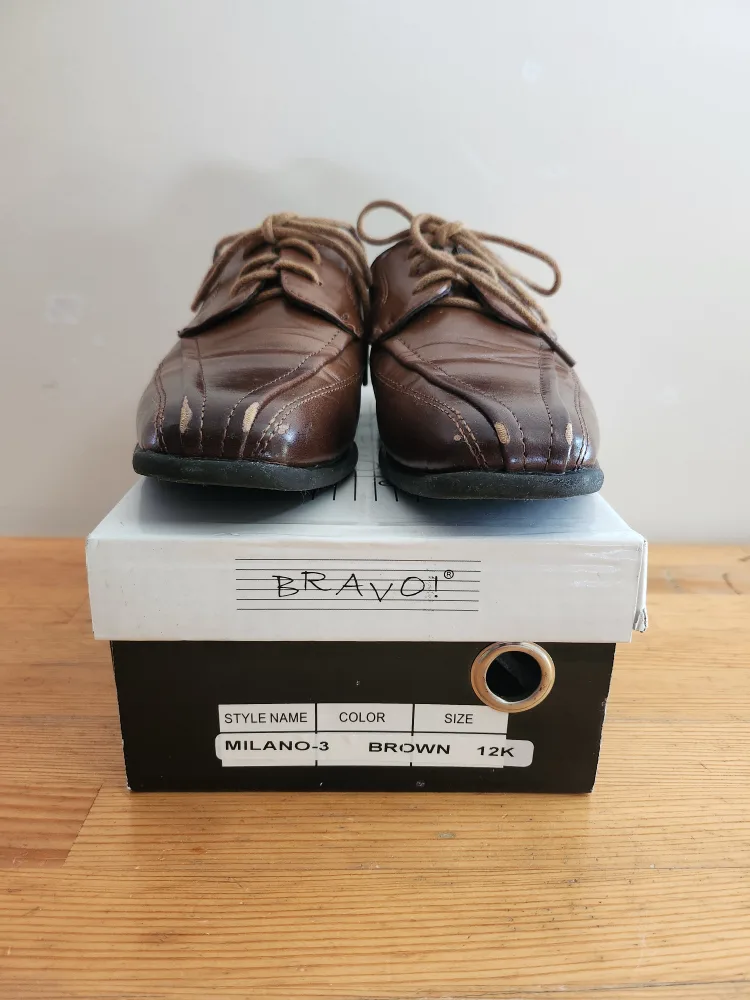 Kid's Brown Dress Shoes, Dickies Belt, Bow Tie 🥕 image indicator(6)