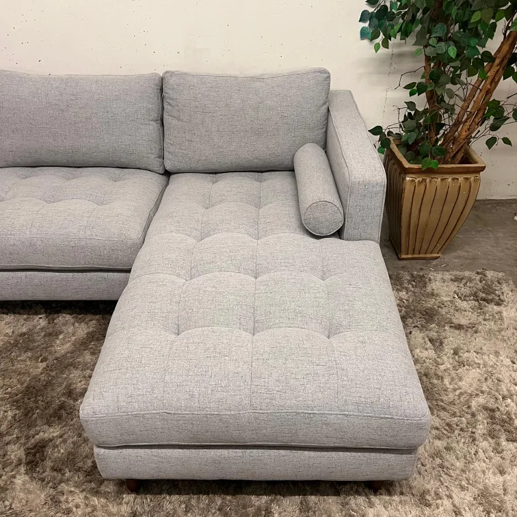 Article sven sectional.  fabric L shaped sofa couch. image indicator(2)