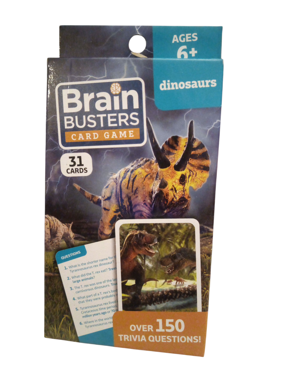 Brain Busters Dinosaurs Card Game - Ages 6+