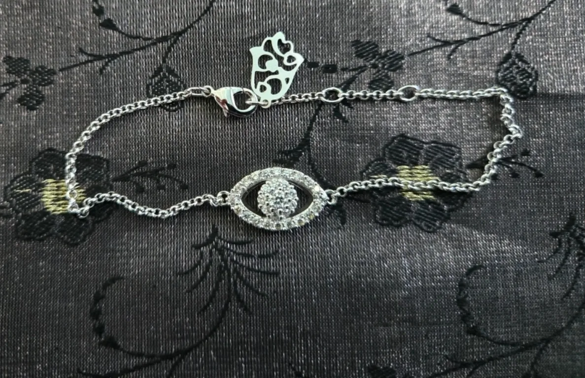 Evil Eye Silver Bracelet thumbnail