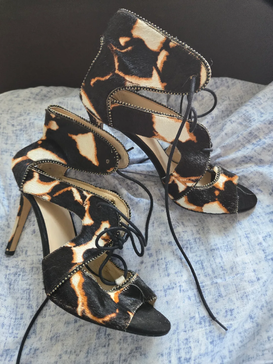 Nine West Animal Print Heels - Size 10