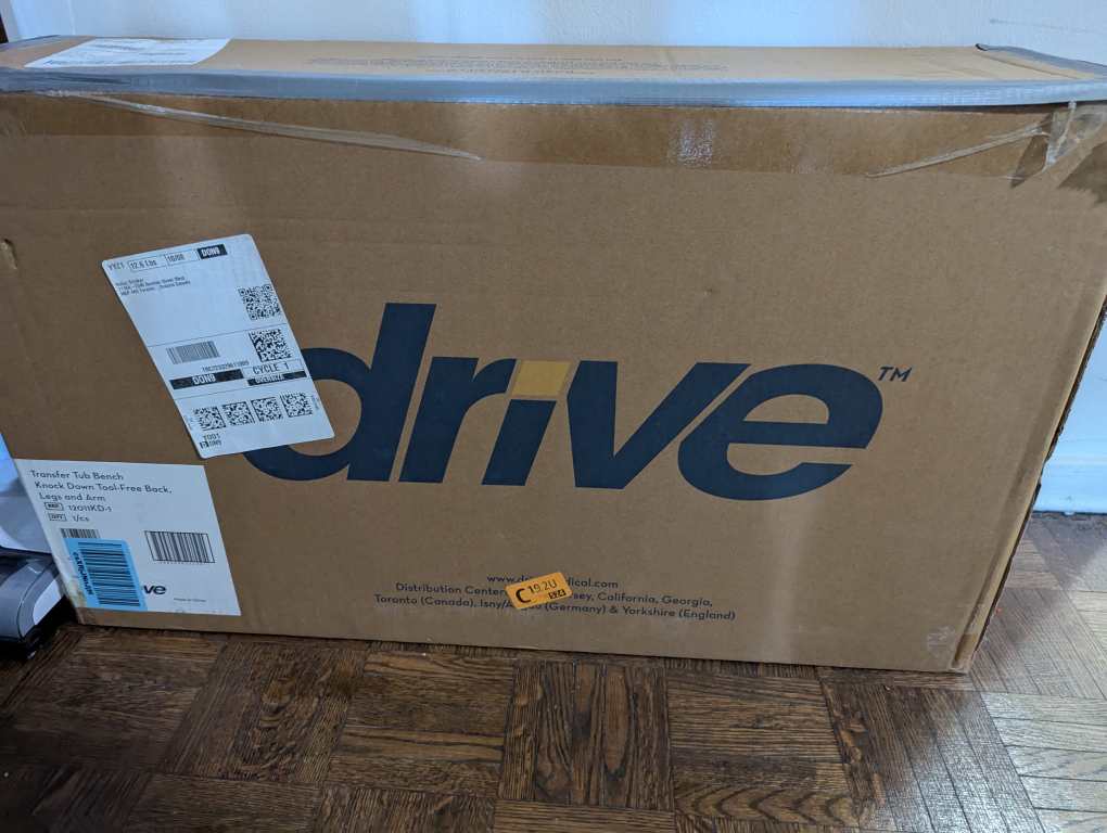 Drive Medical Transfer Tub Bench - NEW in box! - photo 3