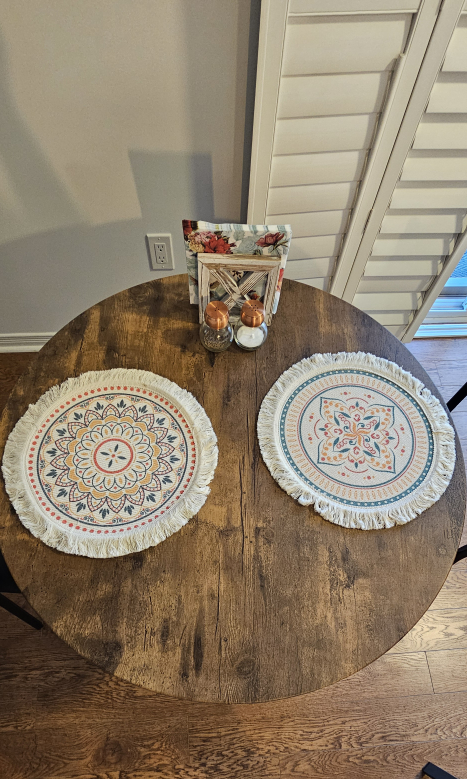 Round Dining Table with 2 Chairs - Black - photo 2