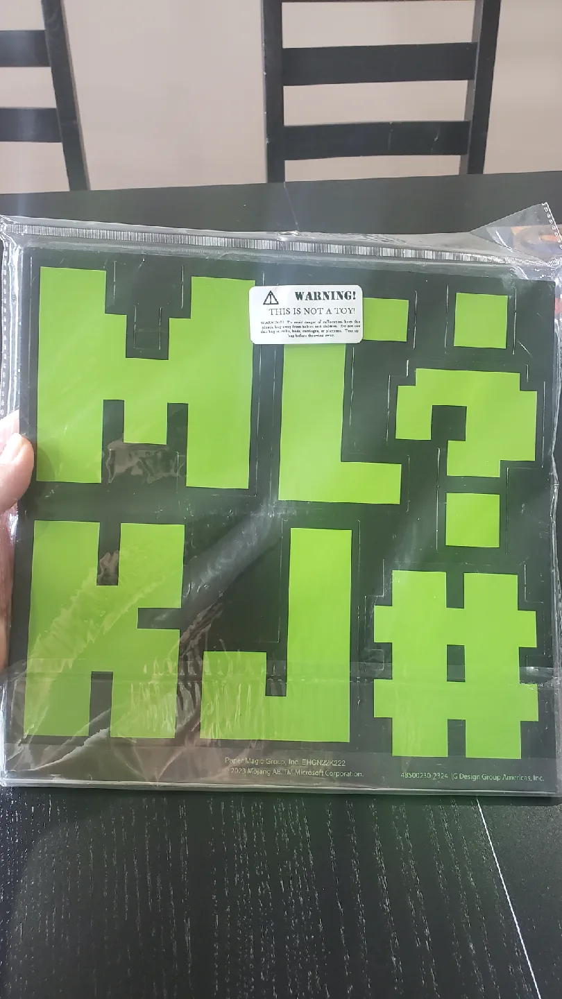 Minecraft Punch-Out Reusable Letters - 176 Letters image indicator(4)