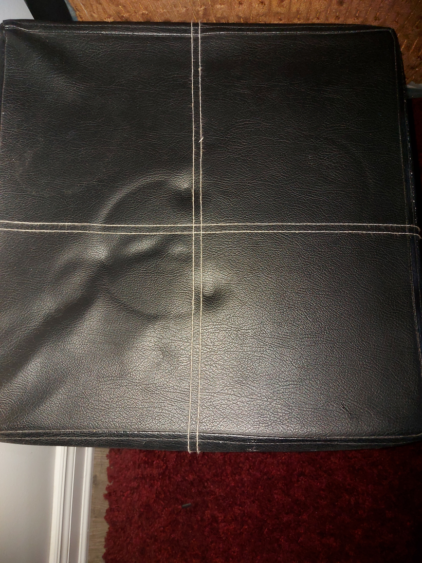 Black Storage Ottoman - photo 2