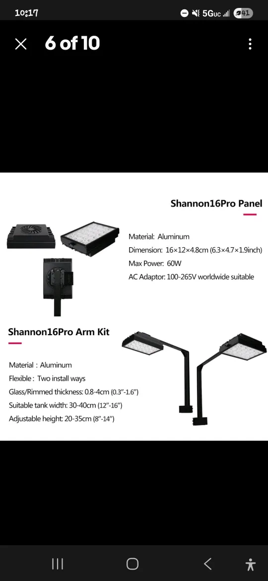 PopBloom Shannon16Pro Panel LED Aquarium Light image indicator(5)