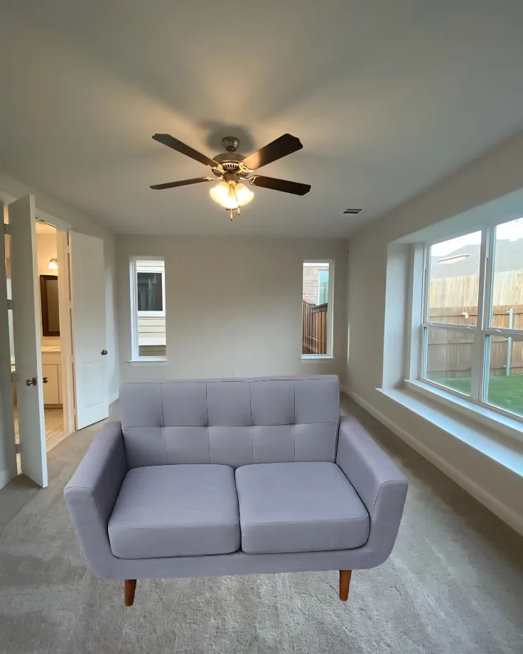 Light Grey Loveseat Sofa image indicator(2)