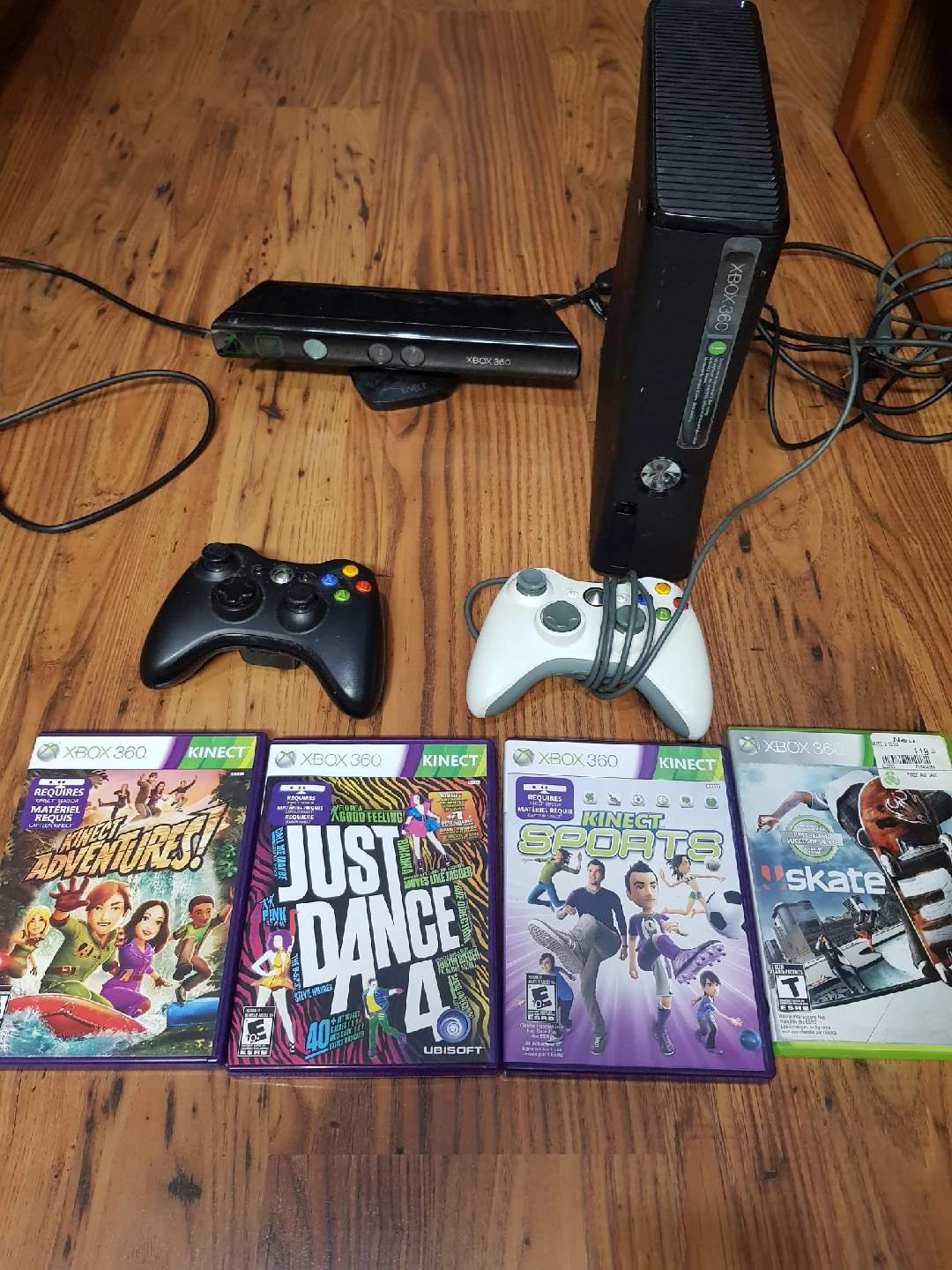 Xbox 360 Console with Kinect and Games