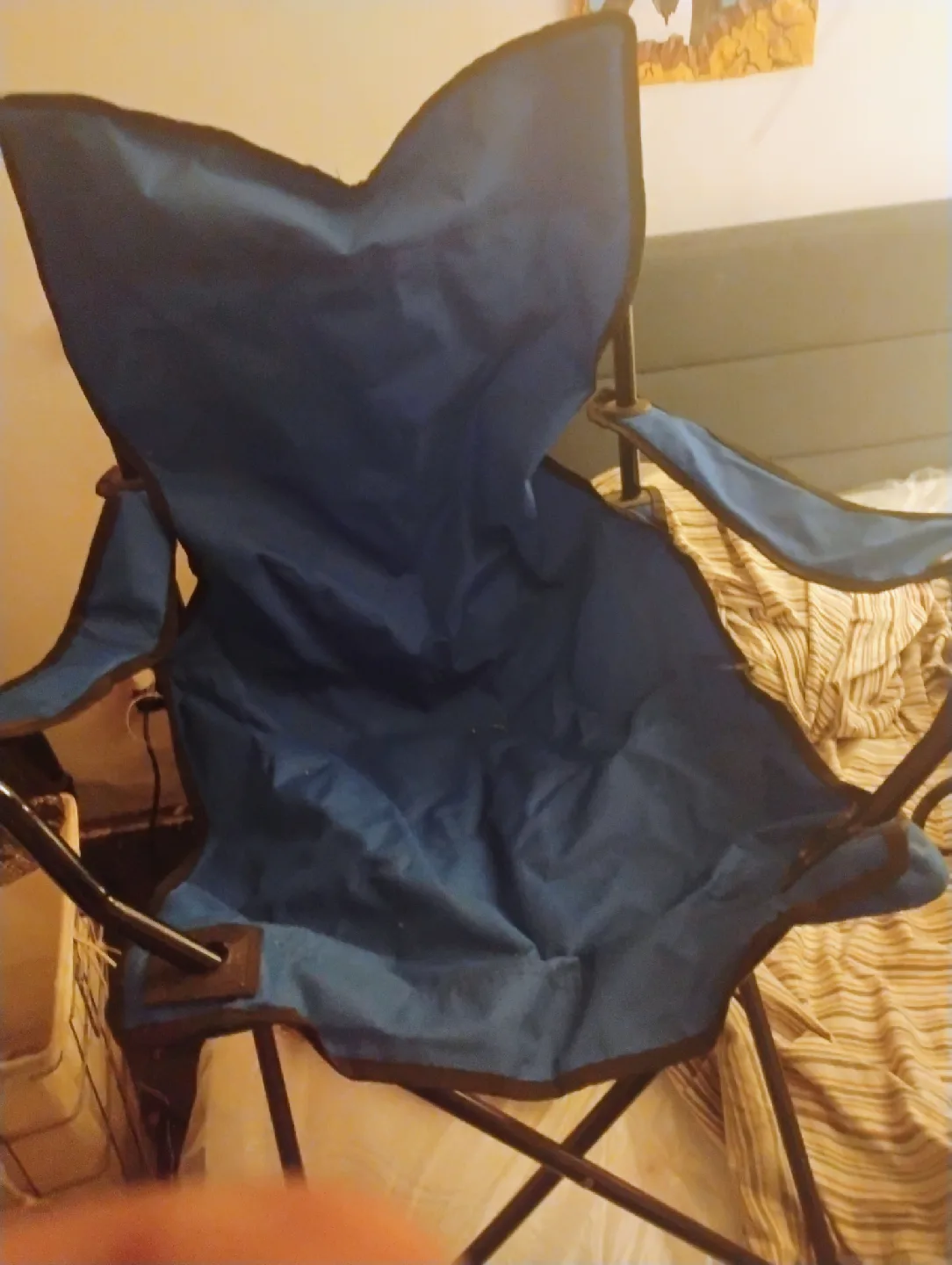 Blue Folding Camp Chair thumbnail