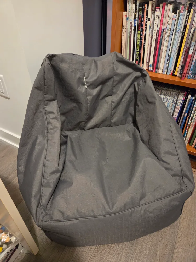 Grey Bean Bag Chair thumbnail