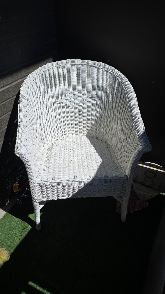 White Wicker Chair