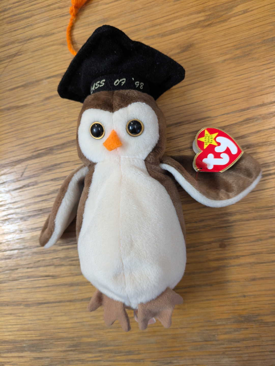 Wise the owl beanie baby