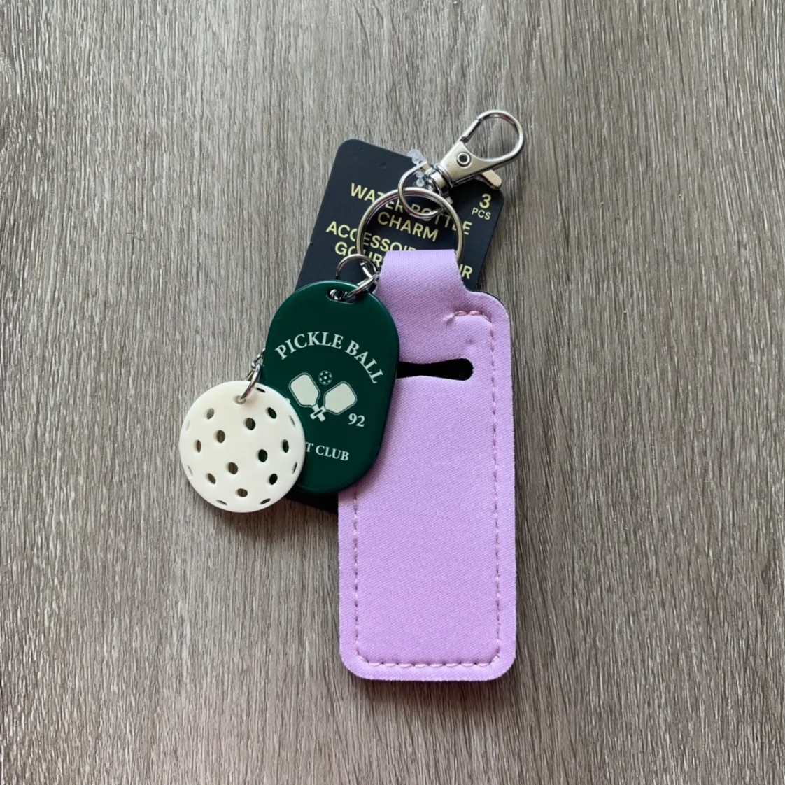 Chapstick holder pickleball keychain thumbnail