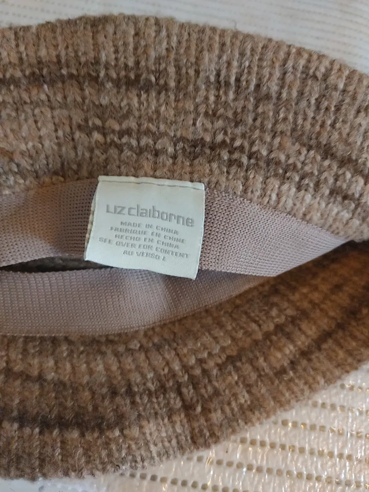 Liz Claiborne Brown Knit Hat image indicator(3)