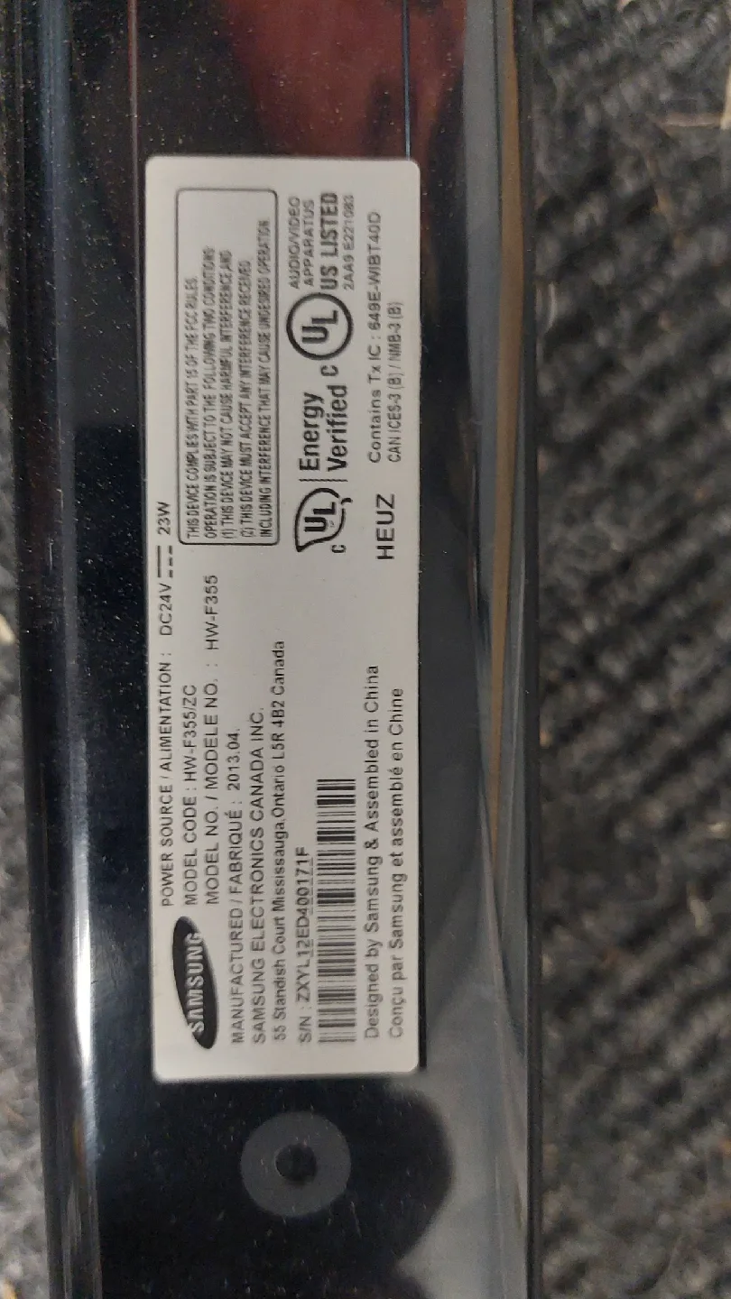 Samsung HW-F355 Soundbar image indicator(2)