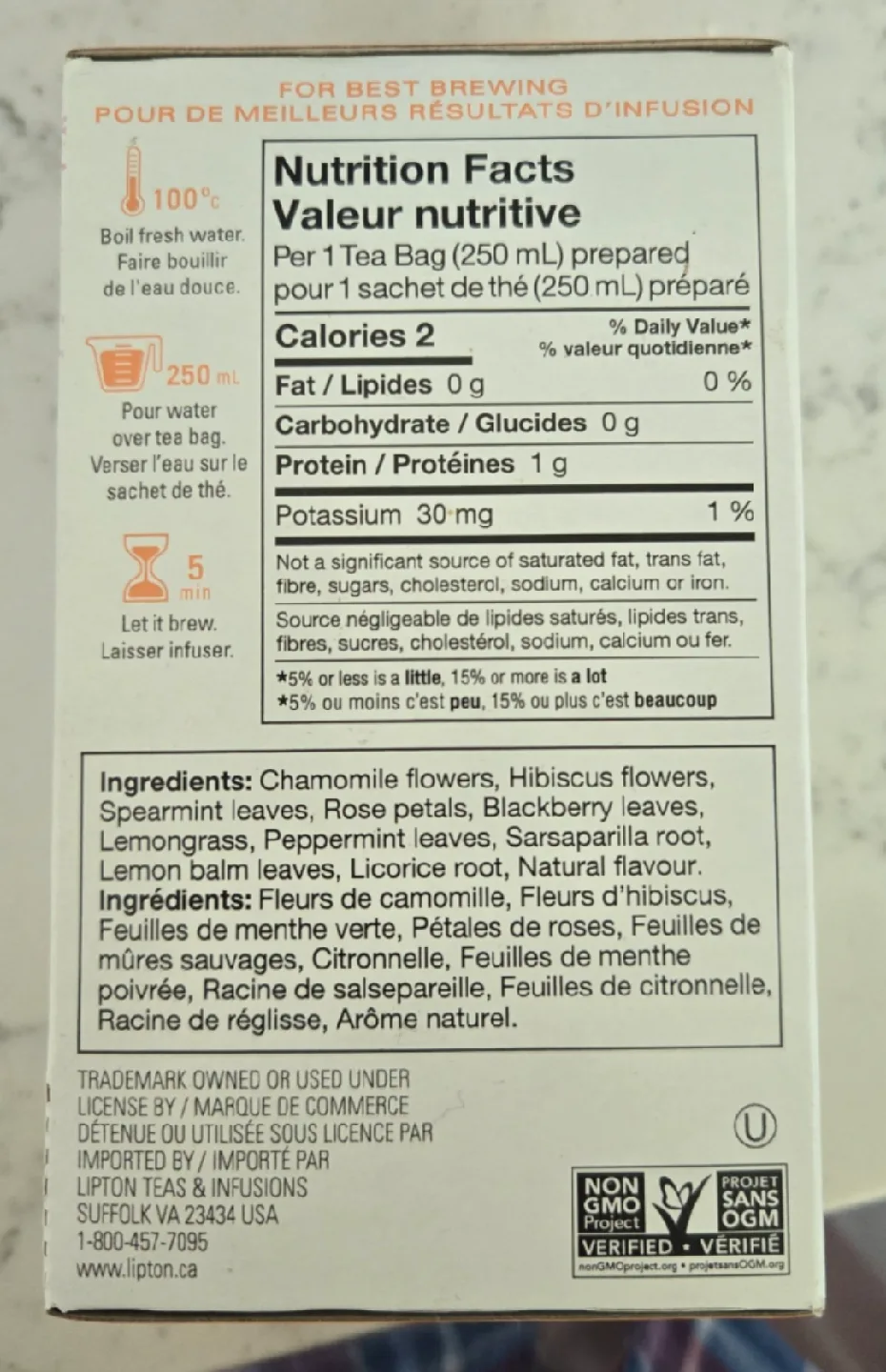 *NEW* TAZO Calm Chamomile Herbal Tea - 20 Bags image indicator(2)