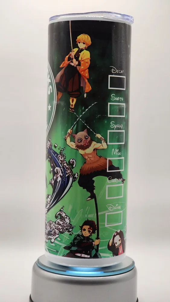 Starbucks inspired Demon Slayer  20oz Tumbler image indicator(3)