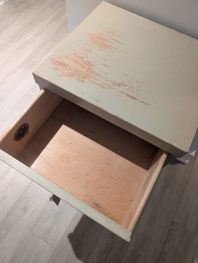 Vintage 1940s Victorville Furniture Nightstand image indicator(2)