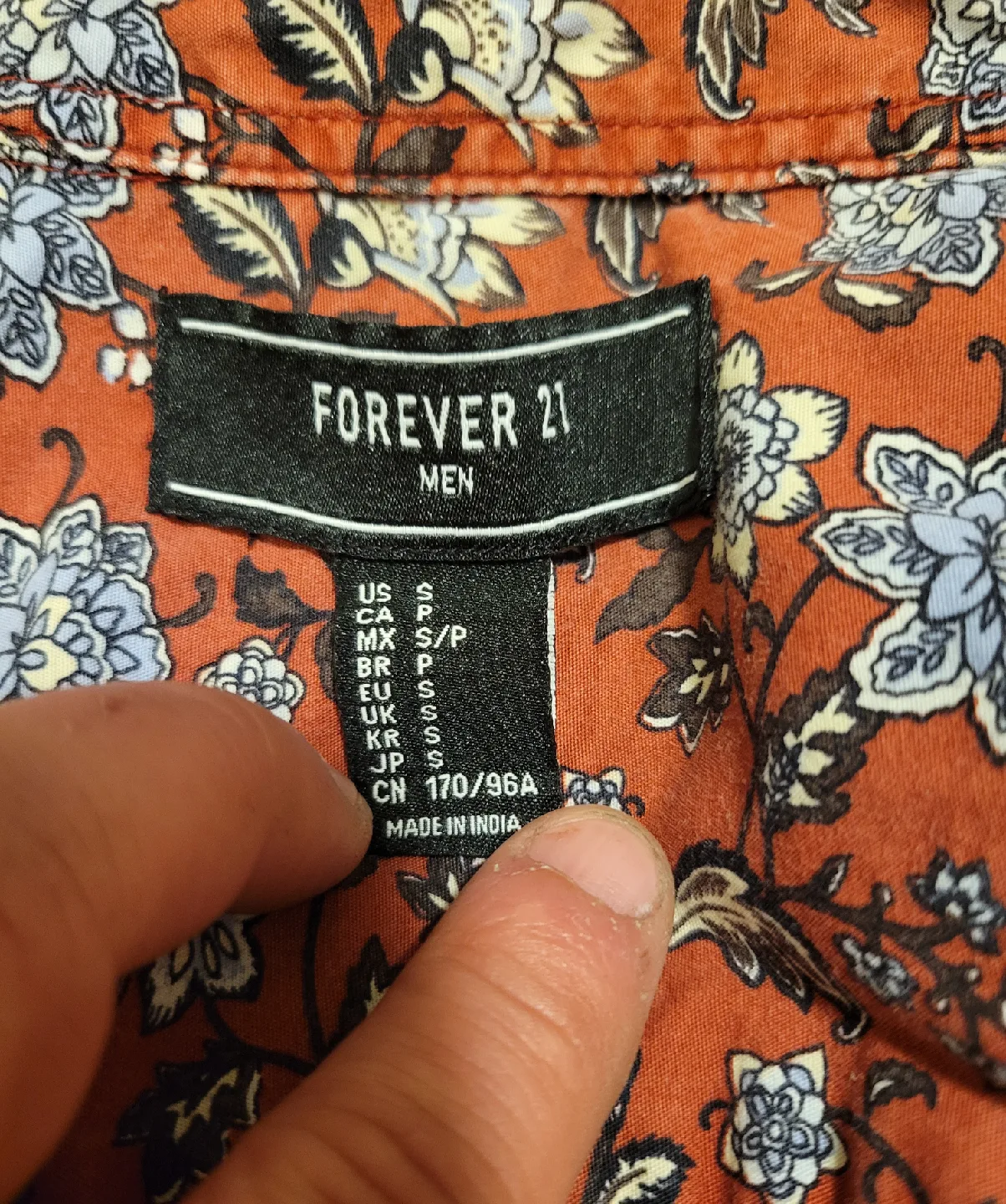 Forever 21 Floral Print Shirt - Size Small (0387) image indicator(3)