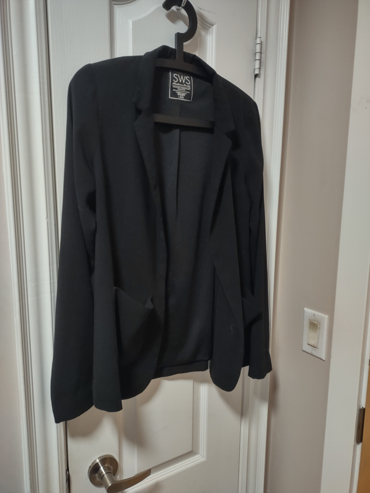 SWS Streetwear Society Black Blazer - Size L