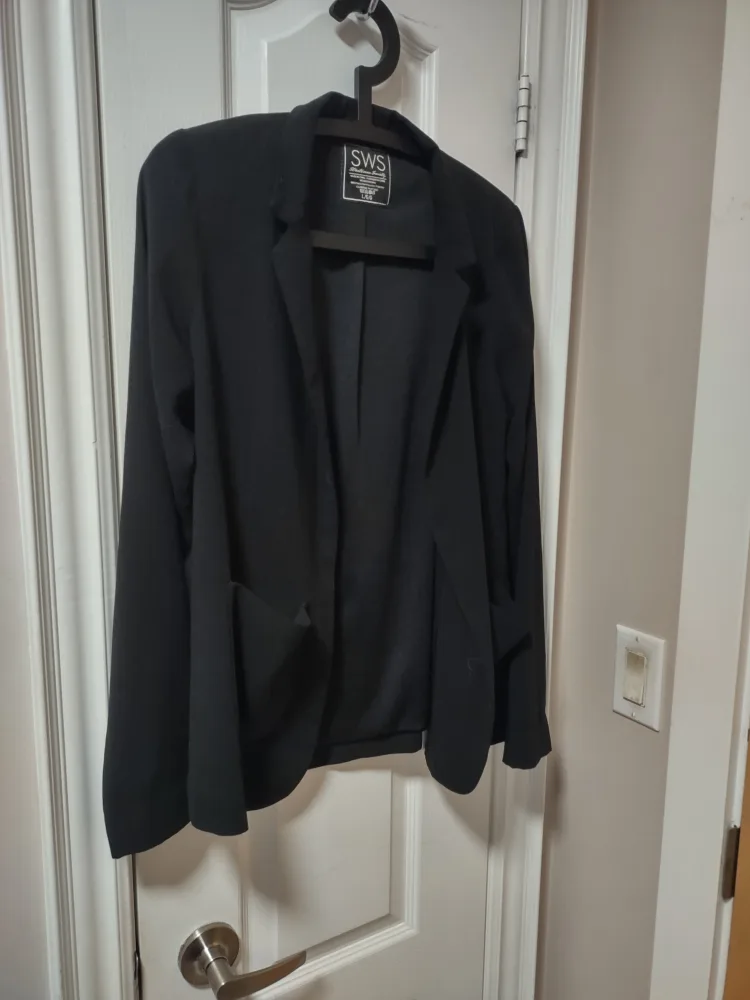 SWS Streetwear Society Black Blazer - Size L thumbnail