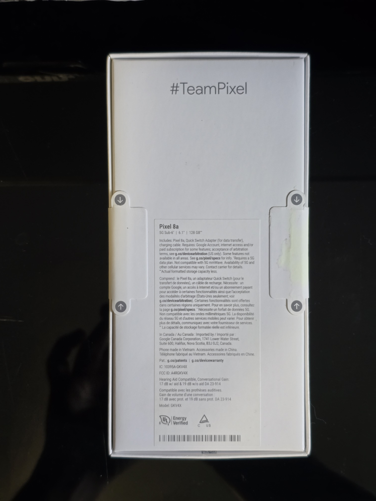 BNIB Google Pixel 8a Obsidian Black 128GB - photo 2
