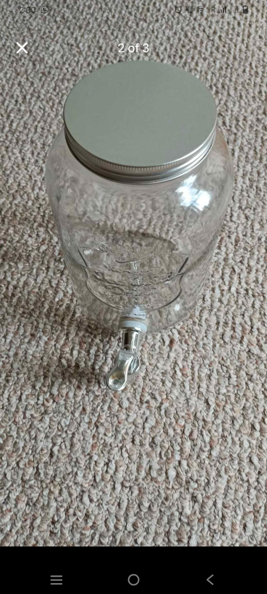 Glass Drink Dispenser with Spigot - photo 2