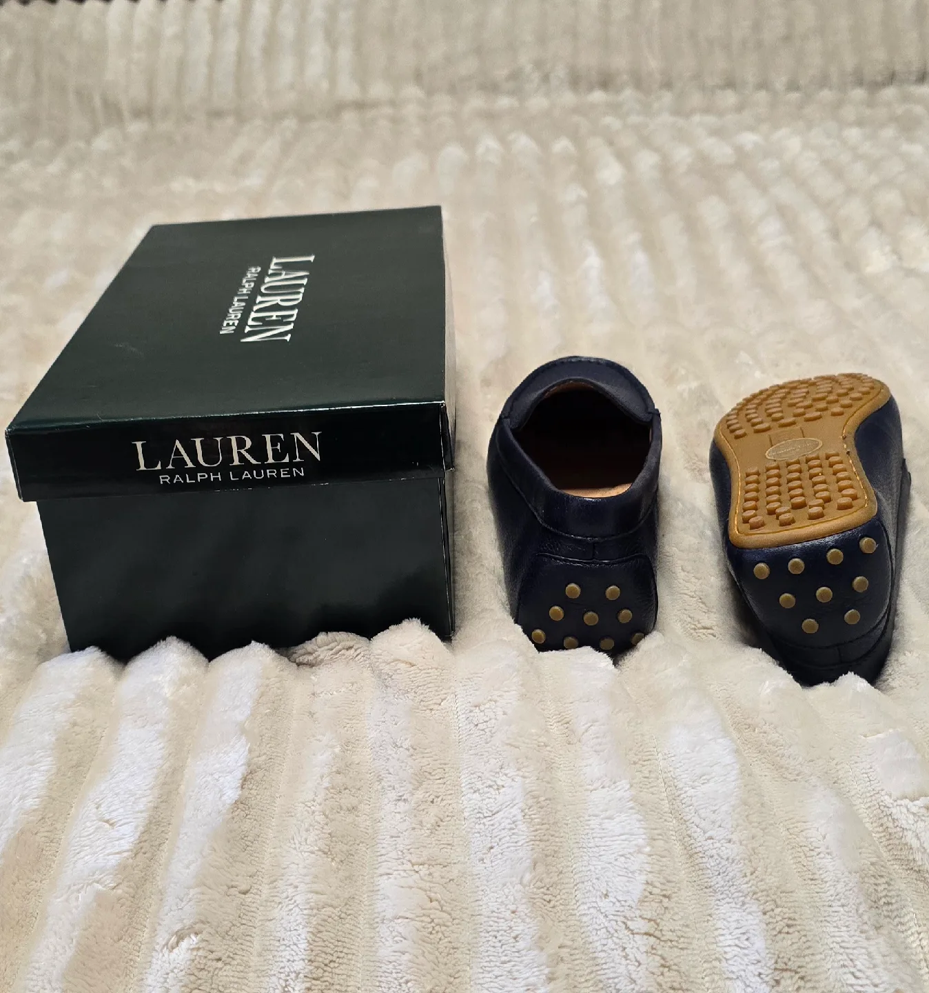 Lauren Ralph Lauren Blue Leather Loafers image indicator(2)
