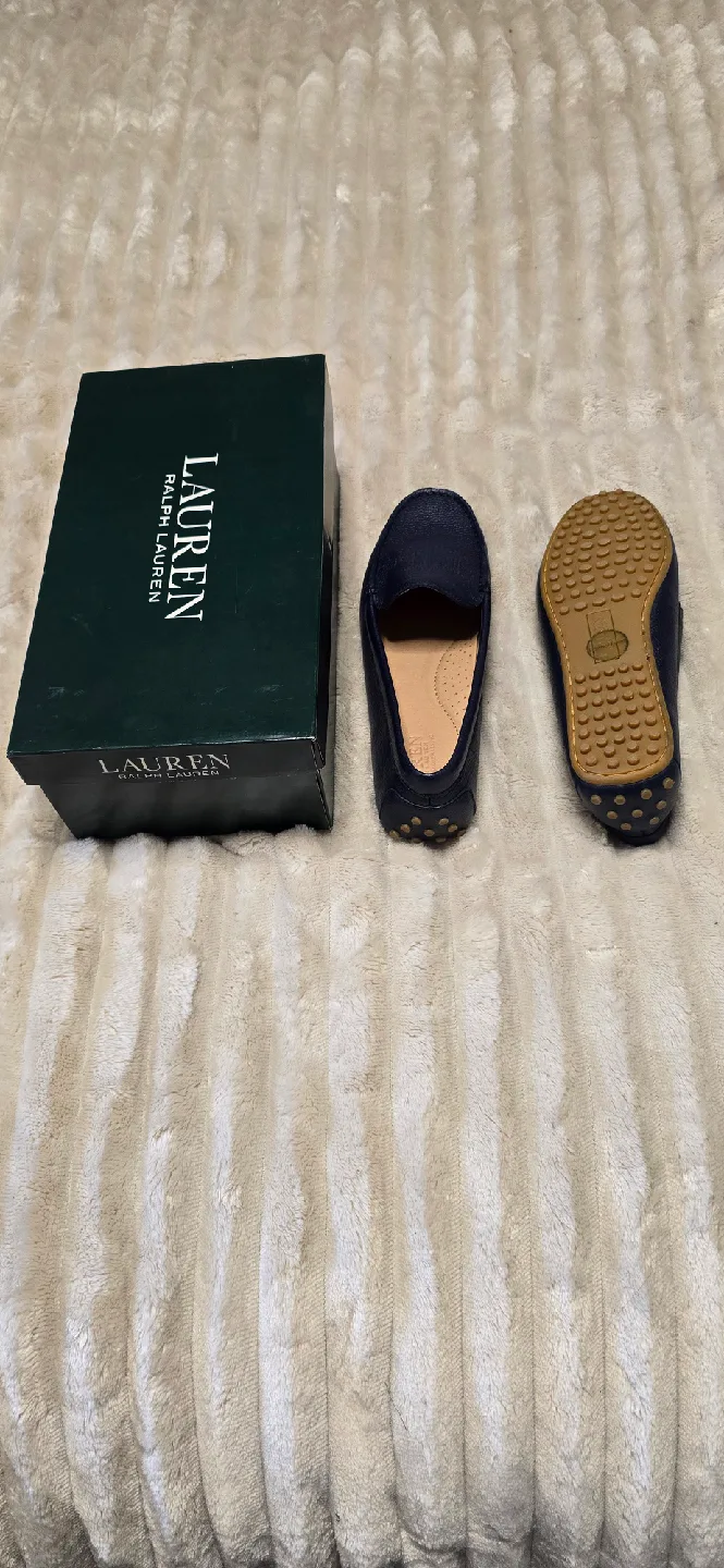Lauren Ralph Lauren Blue Leather Loafers image indicator(3)