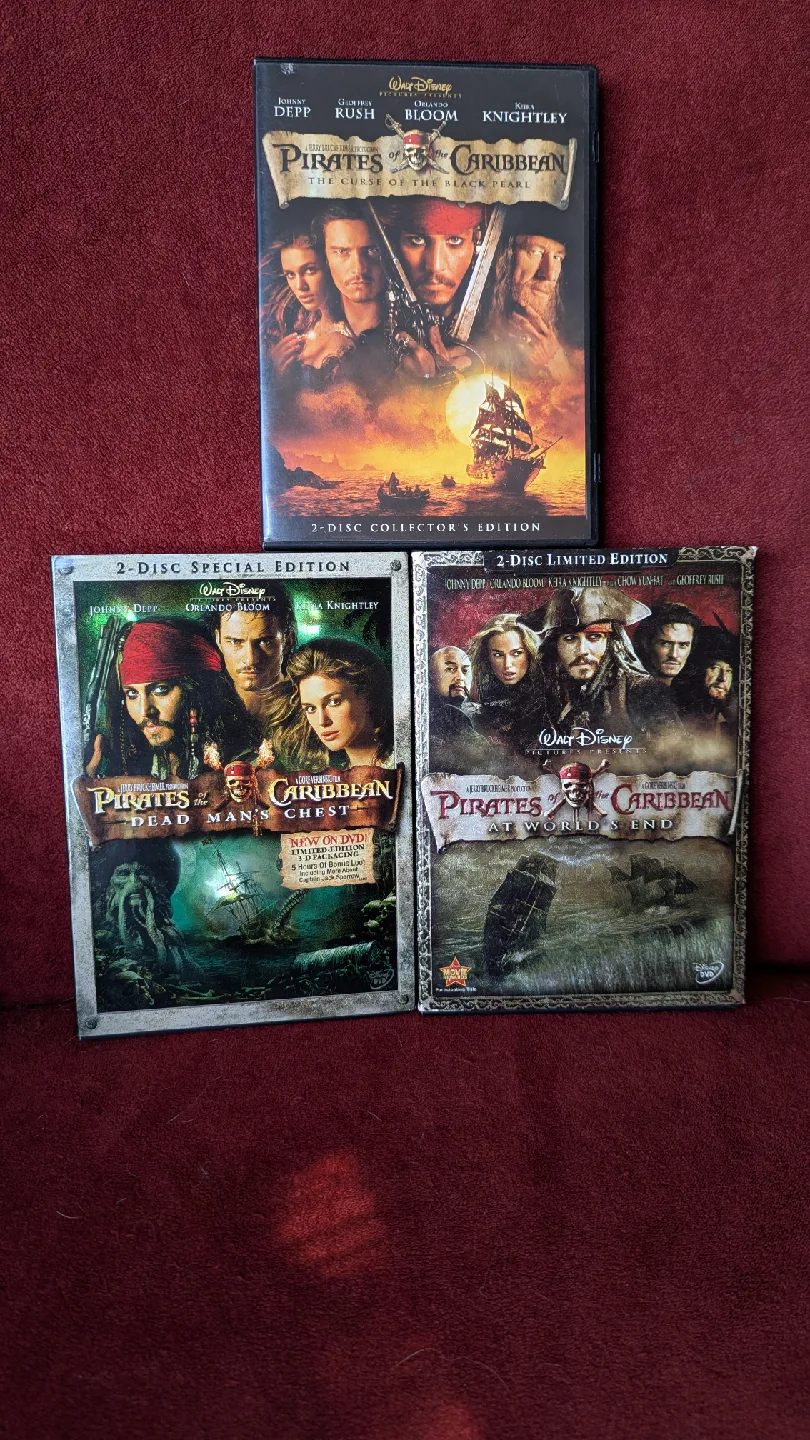 Pirates of the Caribbean 1,2,3 DVD Collection thumbnail
