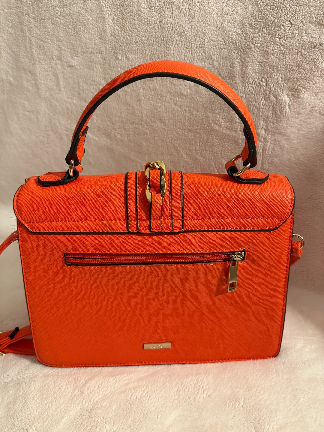 Aldo Bright Orange Top Handle Bag image indicator(3)