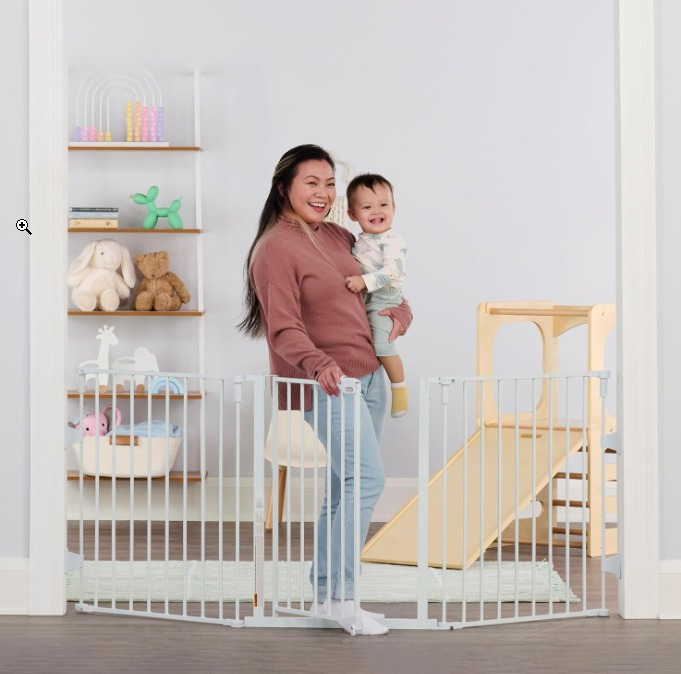 BNIB Regalo Flexi Extra Wide Safety Gate - White - photo 3